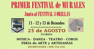 afiche festival de murales y tres orillas