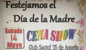 afiche cena show 25 de agosto