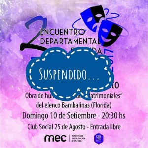 suspensión - elenco bambalinas - villa 25 de agosto